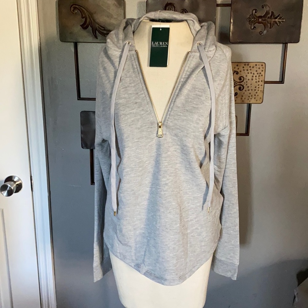Lauren Ralph Lauren Pullover Zip Hoodie Size SP